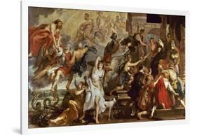 Apotheosis of Henry Iv of France And Regency of Maria of Medici-Peter Paul Rubens-Framed Giclee Print