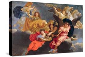 Apotheosis of King Louis XIV of France-Charles Le Brun-Stretched Canvas