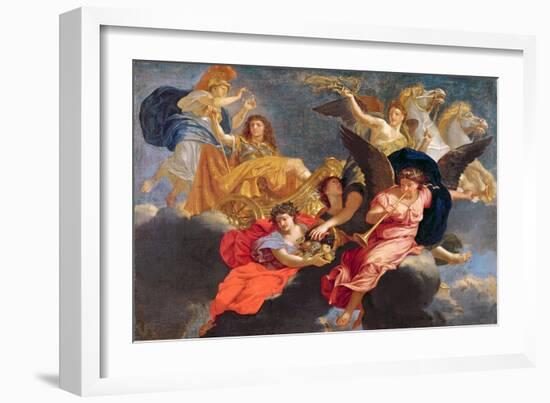 Apotheosis of King Louis XIV of France-Charles Le Brun-Framed Giclee Print