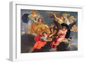 Apotheosis of King Louis XIV of France-Charles Le Brun-Framed Giclee Print