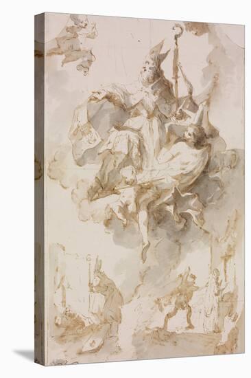 Apotheosis of Saint Stanislaus (Saint Stanislas Szczepanowski, Ou Stanislas De Szczepanow, 1030-107-Franz Anton Maulbertsch-Stretched Canvas