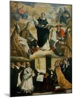 Apotheosis of Saint Thomas Aquinas-Francisco de Zurbarán-Mounted Giclee Print