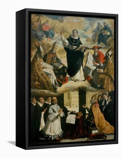 Apotheosis of Saint Thomas Aquinas-Francisco de Zurbarán-Framed Stretched Canvas