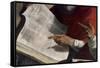 APOTHEOSIS OF SANTO TOMAS DE AQUINO. DETAIL BOOK OF S JEROME WITH THE HAND OF THIS AND S AGUSTIN-FRANCISCO DE ZURBARAN-Framed Stretched Canvas