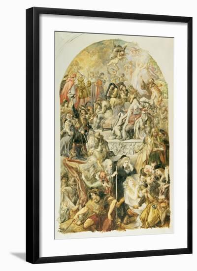 Apotheosis of Shakespeare's Characters, 1871-Sir John Gilbert-Framed Giclee Print