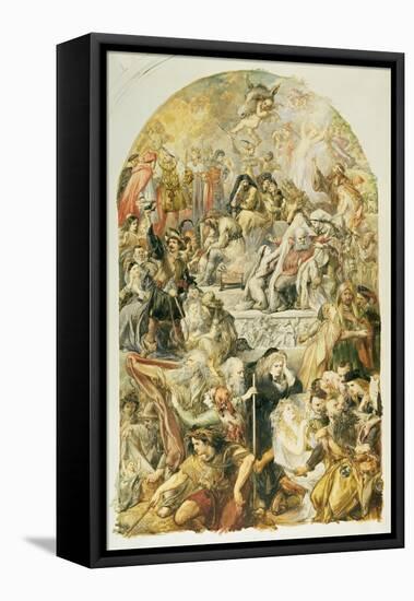 Apotheosis of Shakespeare's Characters, 1871-Sir John Gilbert-Framed Stretched Canvas