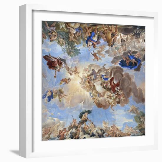 Apotheosis of the Medici Dynasty-Luca Giordano-Framed Giclee Print