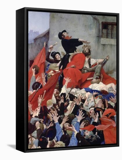 Apotheosis of the Rabble, 1884-Louis Maurice Boutet De Monvel-Framed Stretched Canvas