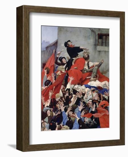 Apotheosis of the Rabble, 1884-Louis Maurice Boutet De Monvel-Framed Giclee Print