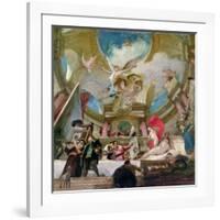 Apotheosis of the Renaissance, Study for the Decoration of the Staircase in the Kunsthistorisches M-Mihaly Munkacsy-Framed Giclee Print