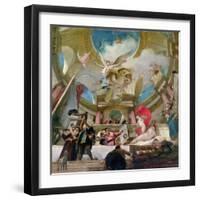 Apotheosis of the Renaissance, Study for the Decoration of the Staircase in the Kunsthistorisches M-Mihaly Munkacsy-Framed Giclee Print