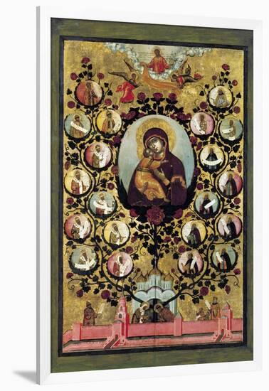 Apotheosis of the Virgin of Vladimir, 1668-Simon Ushakov-Framed Giclee Print