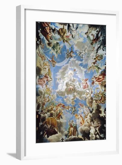 Apotheosis, Pamphilj House Fresco by Francesco Cozza-null-Framed Giclee Print