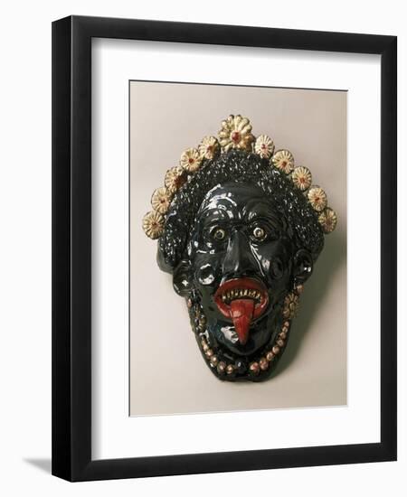 Apotropaic Mask Used to Protect Houses from Evil Eye-null-Framed Giclee Print