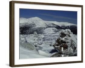 Appalachian Trail in Winter, White Mountains' Presidential Range, New Hampshire, USA-Jerry & Marcy Monkman-Framed Photographic Print