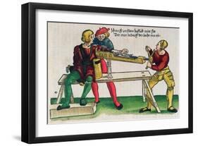 Apparatus For Healing Arm Fractures, Feldtbuch Der Wundartzney Hans Von Gersdorff, c.1540-Hans Or Johannes Ulrich Wechtlin-Framed Giclee Print