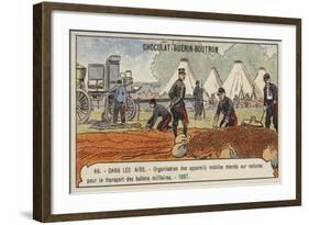 Apparatus for Transporting Military Balloons by Road, 1887-null-Framed Giclee Print