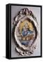 Apparition at Holy House of Loreto, Ex-Votive Tile-Simon Vicente-Framed Stretched Canvas