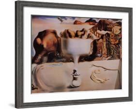 Apparition of a Face and Fruit Dish on a Beach, c.1938-Salvador Dalí-Framed Art Print