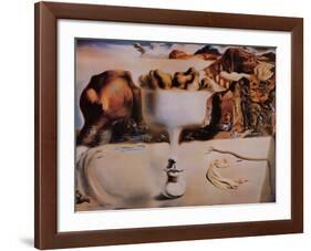 Apparition of a Face and Fruit Dish on a Beach, c.1938-Salvador Dalí-Framed Art Print