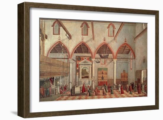 Apparition of Crucified of Mount Ararat in Sant'Antonio Di Castello Church-Vittore Carpaccio-Framed Giclee Print