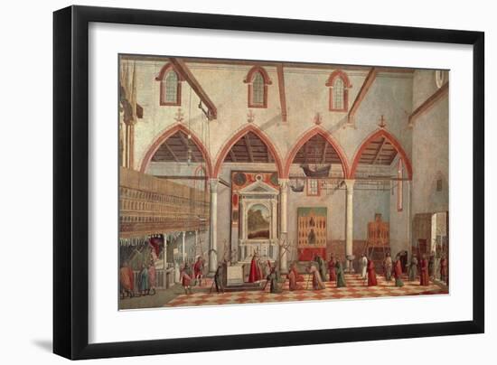 Apparition of Crucified of Mount Ararat in Sant'Antonio Di Castello Church-Vittore Carpaccio-Framed Giclee Print