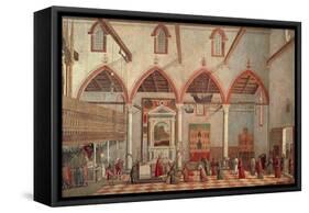 Apparition of Crucified of Mount Ararat in Sant'Antonio Di Castello Church-Vittore Carpaccio-Framed Stretched Canvas