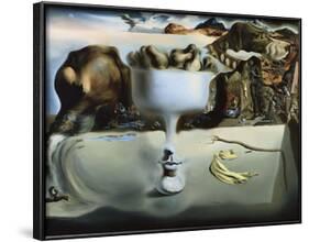 Apparition of Face and Fruit Dish on a Beach-Salvador Dali-Framed Art Print