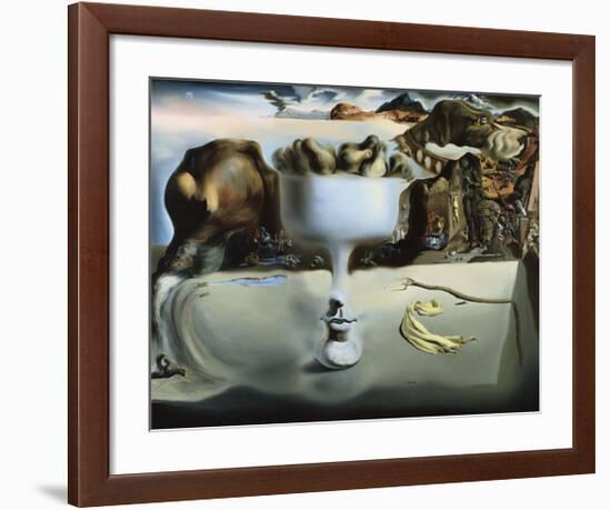 Apparition of Face and Fruit Dish on a Beach-Salvador Dali-Framed Art Print