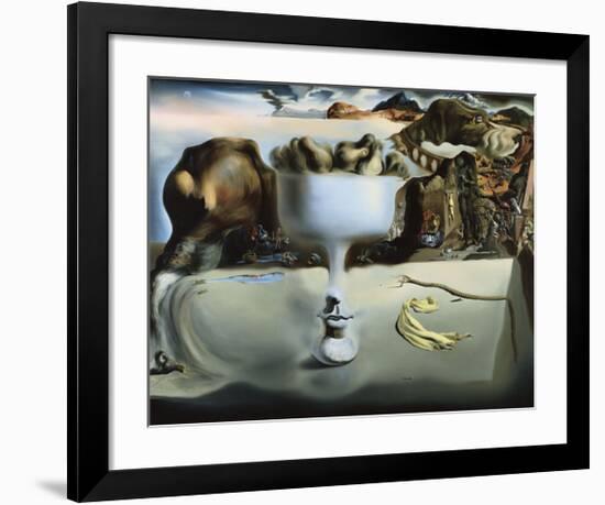 Apparition of Face and Fruit Dish on a Beach-Salvador Dali-Framed Art Print