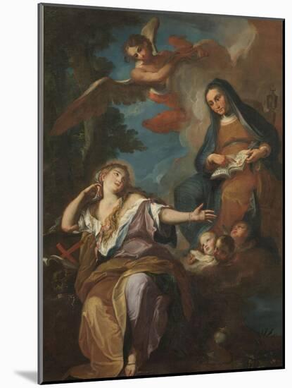 Apparition of Our Lady to Mary Magdalene-Giuseppe Ghedini-Mounted Giclee Print