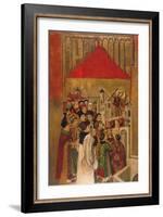 Apparition of Saint Michael at the Castle of Sant'Angelo-Jaume Huguet-Framed Giclee Print