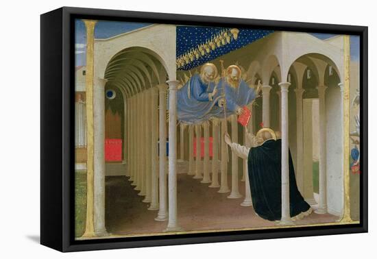 Apparition of Ss. Peter and Paul to St. Dominic, Coronation of the Virgin, c.1430-32-Fra Angelico-Framed Stretched Canvas