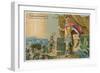 Apparition of the Cross Announcing Victory to Constantine at the Battle of Milvian Bridge, 312-null-Framed Giclee Print