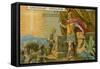 Apparition of the Cross Announcing Victory to Constantine at the Battle of Milvian Bridge, 312-null-Framed Stretched Canvas