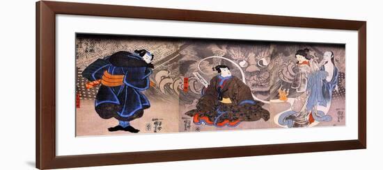 Apparition of the Monstrous Cat-Kuniyoshi Utagawa-Framed Premium Giclee Print