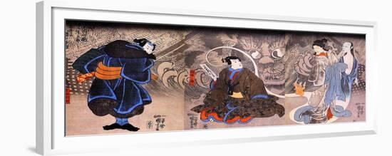 Apparition of the Monstrous Cat-Kuniyoshi Utagawa-Framed Premium Giclee Print