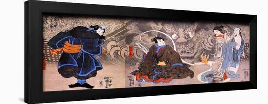 Apparition of the Monstrous Cat-Kuniyoshi Utagawa-Framed Premium Giclee Print