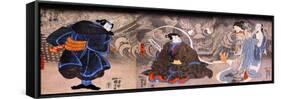 Apparition of the Monstrous Cat-Kuniyoshi Utagawa-Framed Stretched Canvas