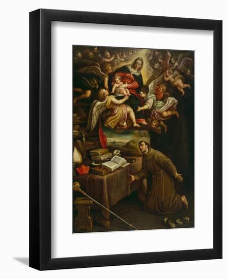 Apparition of the Virgin to Saint Bonaventure-Leandro Da Ponte Bassano-Framed Giclee Print