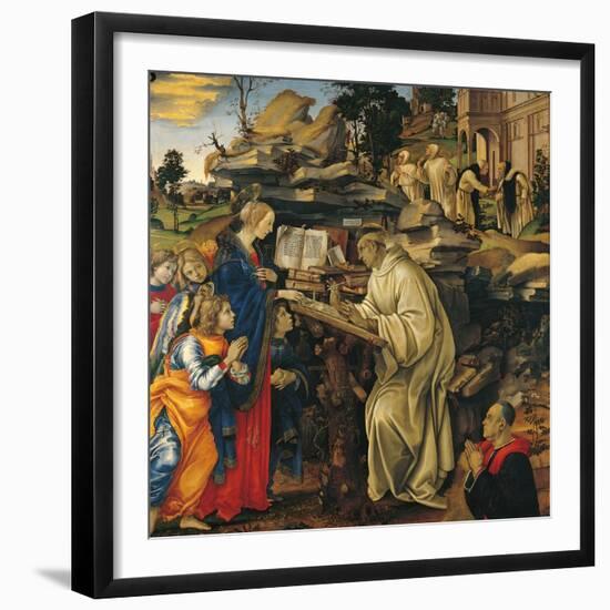 Apparition of the Virgin To St Bernard-Filippino Lippi-Framed Giclee Print