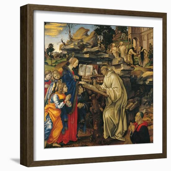 Apparition of the Virgin To St Bernard-Filippino Lippi-Framed Giclee Print