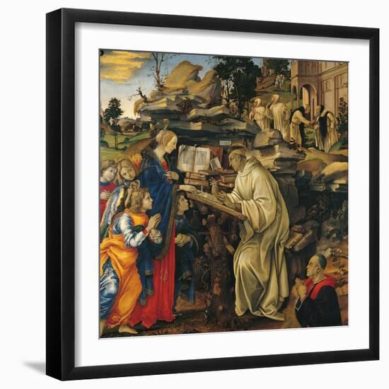 Apparition of the Virgin To St Bernard-Filippino Lippi-Framed Giclee Print