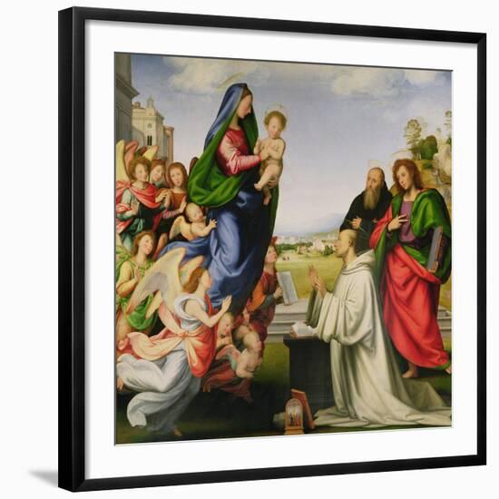 Apparition of the Virgin to St. Bernard-Fra Bartolommeo-Framed Giclee Print