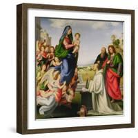 Apparition of the Virgin to St. Bernard-Fra Bartolommeo-Framed Giclee Print