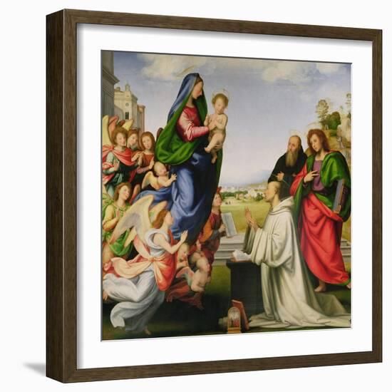 Apparition of the Virgin to St. Bernard-Fra Bartolommeo-Framed Giclee Print