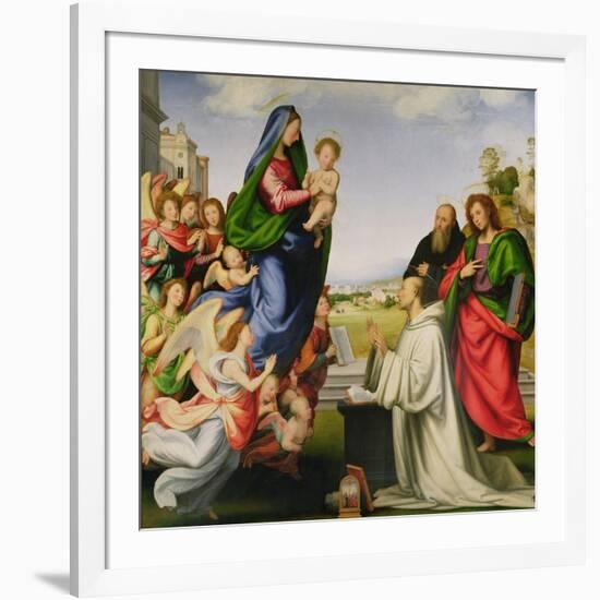 Apparition of the Virgin to St. Bernard-Fra Bartolommeo-Framed Giclee Print