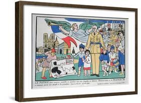 Appeal of Marshal Philippe Petain-null-Framed Giclee Print