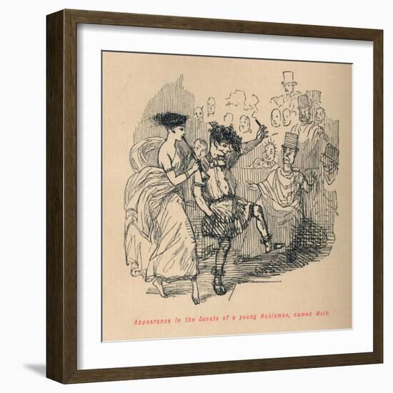 'Appearance in the Senate of a young Nobleman, named Meto', 1852-John Leech-Framed Giclee Print