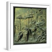 Appearance of Angels to Abraham and Sacrifice of Isaac-Lorenzo Ghiberti-Framed Giclee Print